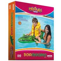 Boia Inflável Infantil de Crocodilo Divertido 1,45 m x 47 cm - Mor Boia Inflável Infantil de Crocodilo Divertido 1,45 m x 47 cm - Mor