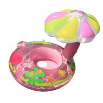 Boia Inflavel Infantil Divertida Segurança Bebê Natação Redonda Menina Piscina Colete Férias Bebê Bote Kids Verão Azul