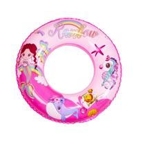 Boia inflável infantil redonda 54cm com desenhos coloridos para menino e menina proteção piscina
