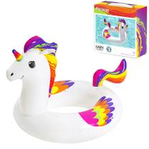 Boia Inflável Jumbo de Unicórnio Adulto 115cm Piscina Praia
