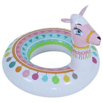 Boia Inflável Lhama Modelo Circulo Infantil Piscina Até 40kg