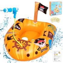 Boia Inflável Navio Pirata com Pistola d'Água JOY SPOT - Para Crianças