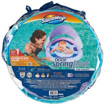 Boia Inflável para Bebê com Capota Solar Swimways 9-24 Meses