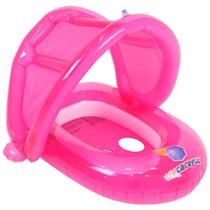 Boia Inflável Para Bebê Com Cobertura Bote Inflável Infantil Bebe Criança Guarda Sol Piscina - Bestway