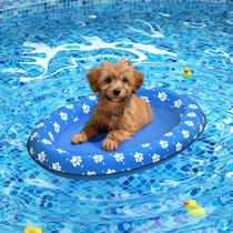 Bóia Inflável para Cães Pet Soft com Estampa de Patinhas Pequenas Bóia Inflável para Cães Pet Soft com Estampa de Patinhas Pequenas
