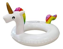Boia Inflável Redonda Luxo Grande Unicório 90Cm Iwbiu90 Boia Inflável Redonda Luxo Grande Unicório 90Cm Iwbiu90