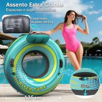 Boia Inflável Resistente em PVC Grosso com Válvula Rápida e Assento Confortável