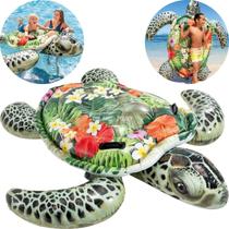 Bóia Inflável Tartaruga Grande Gigante com Alças Intex 57555NP