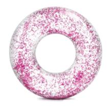 Boia Inflável Transparente Glitter Rosa Intex - 6941057414188