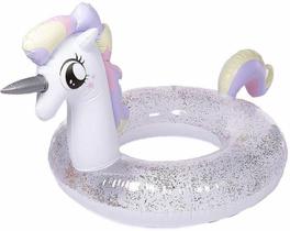 Boia Inflável Unicórnio Com Glitter Unicorn Ring 120Cm