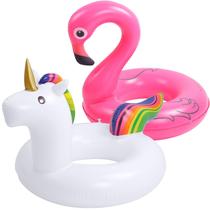 Boia Inflável Unicórnio ou Flamingo Gigante Piscina Praia