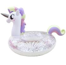 Boia Inflável Unicórnio Piscina Praia Tamanho 90 Cm C Glitte
