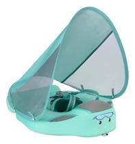 Boia Natação Para Bebê Dossel Sólido Para Piscina - Verde Claro