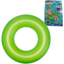 Boia para Piscina Inflável Circular 91cm Adulto Redonda 45kg Bestway Verde Neon