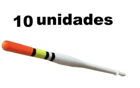 Boia Pena Palito Madeira para pesca 9cm Kit 10uni Petlazer