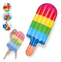 Boia Picolé Colchão Inflável 180Cm Gigante Praia Piscina Cor