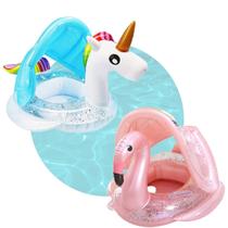 Boia Piscina Bebê Infantil Cobertura Proteção Solar Inflável