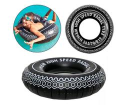 Boia Pneu Inflável Reforçadoadulto Praia Piscina 90Cm Grande