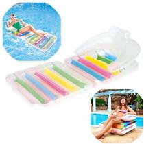 Boia Poltrona Colchao Inflavel para Piscina Colorido Mor