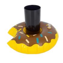 Boia Porta Copo Donuts Marrom Flutuador Praia Piscina Festa Boia Porta Copo Donuts Marrom Flutuador Praia Piscina Festa