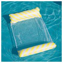 Boia Rede Inflável, Cadeira Para Piscina, Espreguiçadeira Cama Flutuante, Colchão Adulto Amarela Boia Rede Inflável, Cadeira Para Piscina, Espreguiçadeira Cama Flutuante, Colchão Adulto Amarela
