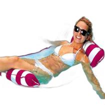 Boia Rede Piscina Cama Flutuante Colchão Reclinável Inflável