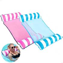 Boia Rede Piscina Cama Flutuante Deitado Reclinável Inflável Boia Rede Piscina Cama Flutuante Deitado Reclinável Inflável