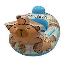 Boia Redonda Capivara Infantil Inflável Piscina Praia Verão