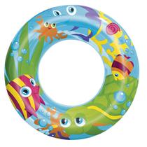 Bóia Redonda Estampada Animais Colorido Crianças Diversão Piscina