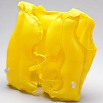 Boia Tipo Colete Salva-Vidas Infantil Inflável Amarelo - Mor