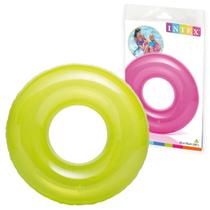 Boia Transparente Redonda Grande Amarelo Intex 59260