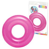 Boia Transparente Redonda Grande Rosa Intex 59260