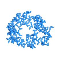 Boias De Pesca Ovais Azuis De Borracha 100pcs Anti-emaranhamento Acessórios SeaTool Boias De Pesca Ovais Azuis De Borracha 100pcs Anti-emaranhamento Acessórios SeaTool