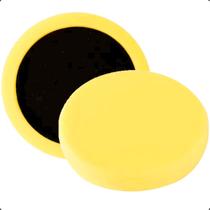 Boina Amarela De Polimento Espuma para Refino 5 Polegadas com tiras autocolantes