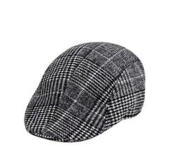 Boina Boné Masculino Estilo Italiano Algodão Elegante para Outono Inverno Boina Boné Masculino Estilo Italiano Algodão Elegante para Outono Inverno