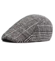 Boina Boné Masculino Estilo Italiano Algodão Elegante para Outono Inverno Boina Boné Masculino Estilo Italiano Algodão Elegante para Outono Inverno