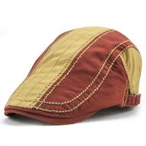 Boina de Algodão Clássica Viseira Básica Lisa Retro Moda Verão Casual Ajustável