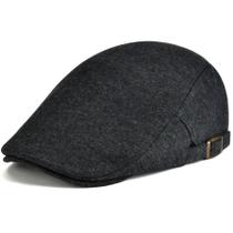 Boina de algodão design basico liso casual unissex ajustavel
