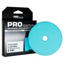 Boina de Espuma Azul PRO Culture Lustro com Furo - 3 Polegadas