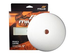 Boina de espuma branca lustro 6 polegadas roto orbital mills