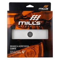 Boina de Espuma Branca Mills com Furo - Corte / 6 Polegadas