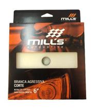 Boina de espuma corte agressiva branca roto orbital 6 polegadas mills