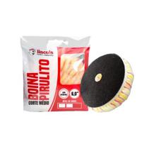 BOINA DE LA C/ tiras autocolantes 6" CORTE MEDIO COM INTERFACE 152MM BOINA DE LA C/ tiras autocolantes 6" CORTE MEDIO COM INTERFACE 152MM