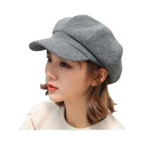 Boina De Lã Feminina De Inverno, Boné Octogonal Estilo Newsboy, Chapéu Casual De Outono Para