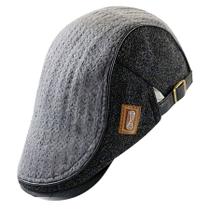 Boina de Malha Chapéu Moda Outono Inverno Plana Design Italiano Unissex