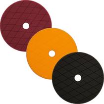 Boina de Polimento Zacs Corte Refino Lustro 3" 5" 6" Polegadas Vinho Laranja Preta