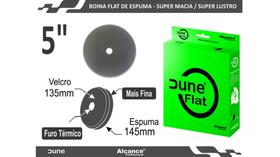 Boina DUNE de Espuma Flat Preta super macia 5" (com furo) - ALCANCE