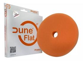 Boina dune flat laranja medio agressiva 6" corte leve refino com furo alcance Boina dune flat laranja medio agressiva 6" corte leve refino com furo alcance