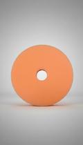 Boina Espuma 6 Polegadas Flat Corte Leve Refino Laranja