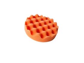 Boina Espuma P/ Polimento 5 Polegadas tiras autocolantes Grossa Laranja